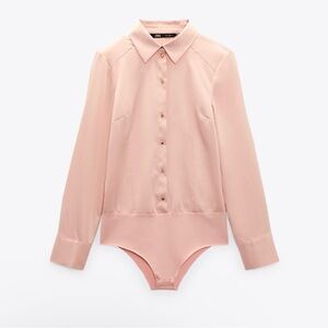 ZARA | Blush Long Sleeve Bodysuit